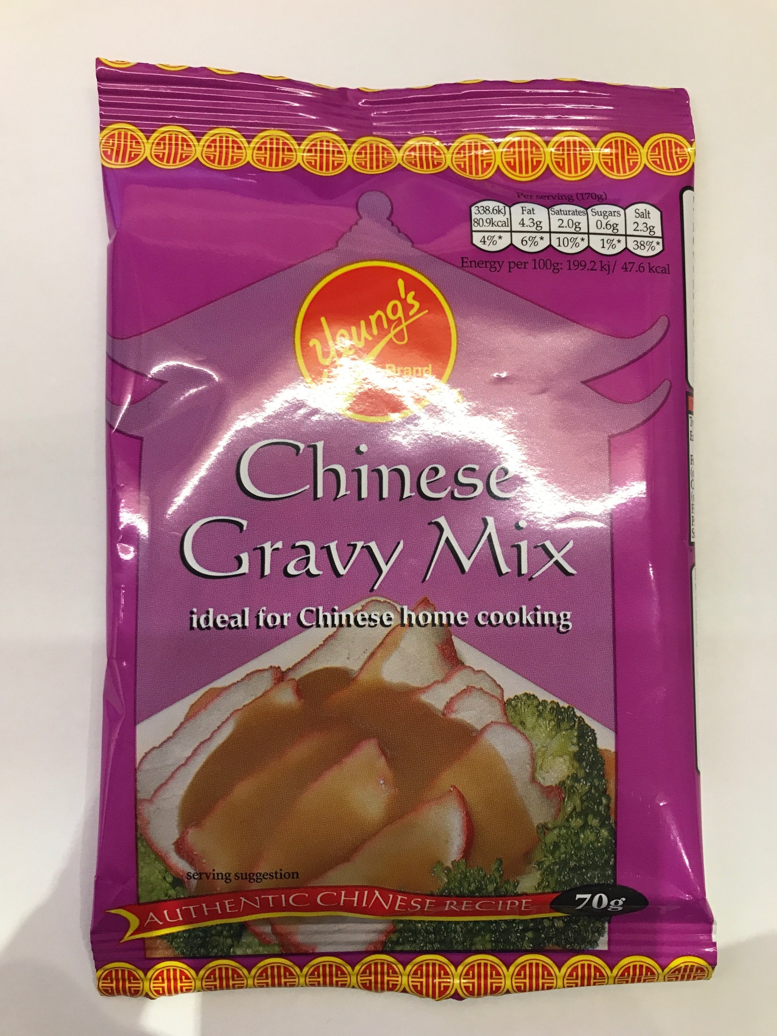 Yeung's Chinese Gravy Mix (ideal for Chinese home cooking) - 70g (2 Packs) 